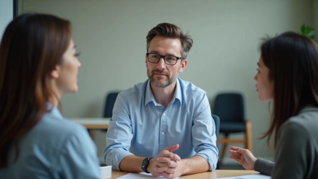 The Core Principles of Empathetic Leadership article thumbnail showing a leader in discussion with team members